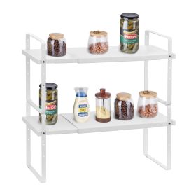 2 Tier Cabinet Organizer Shelf Counter Shelves Steel Kitchen Storage Spice Rack 2 Tier Cabinet Organizer Shelf Counter Shelves Steel Kitchen Storage Spice Rack